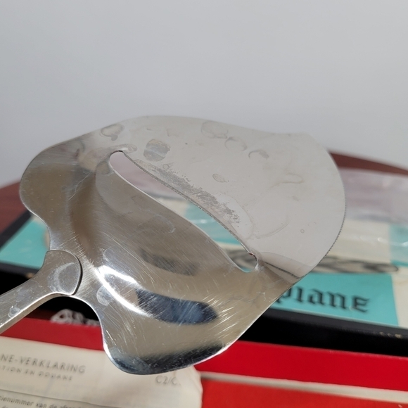Vtg‎ Solar Cheese Plane Slicer Cutter Server w/ Original Box Mid Century Modern - Picture 6 of 12